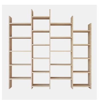 Bibliotecă skyler brown, înălțime 192 cm, maro
