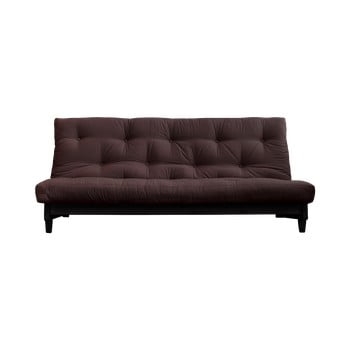 Canapea extensibilă karup design fresh black/mocca închis