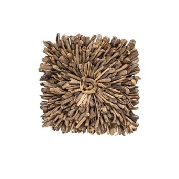 Decorațiune de perete din lemn reciclat woox living drift, 70 x 70 cm