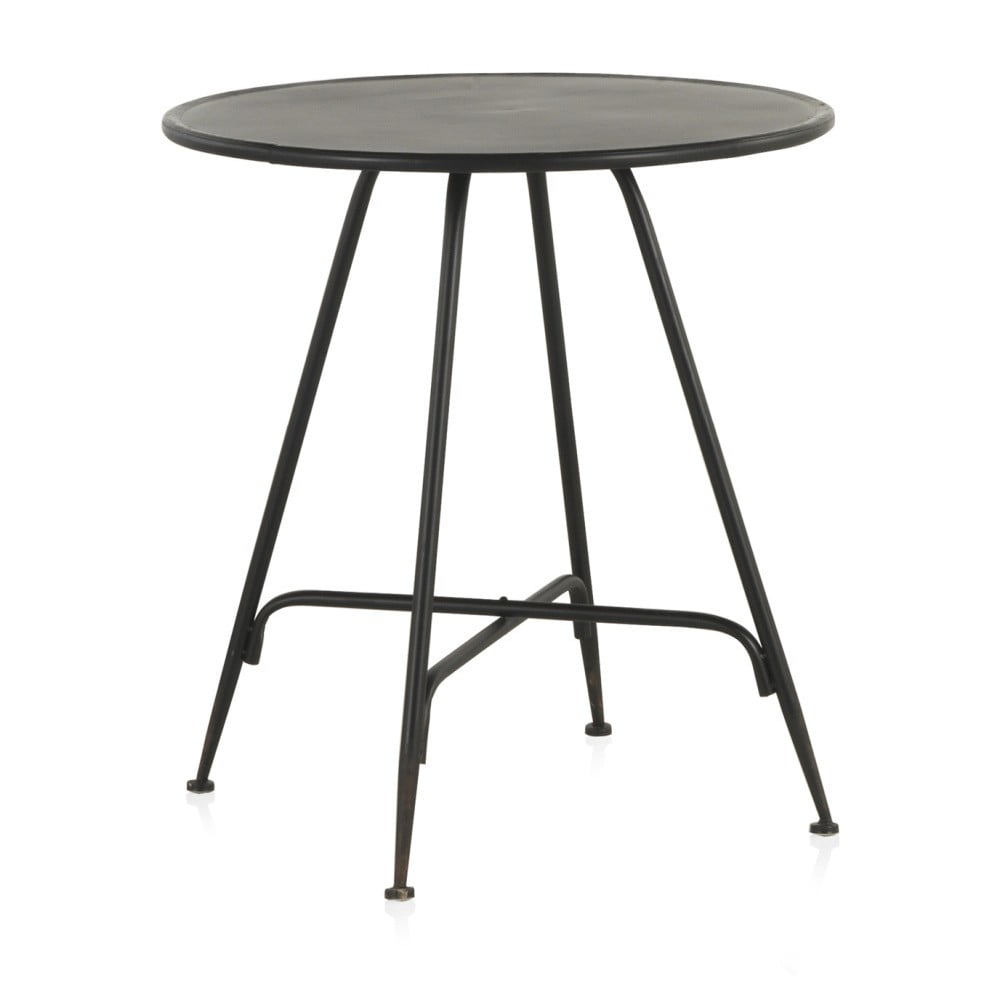Černý kovový barový stolek Geese Industrial Style, výška 75 cm