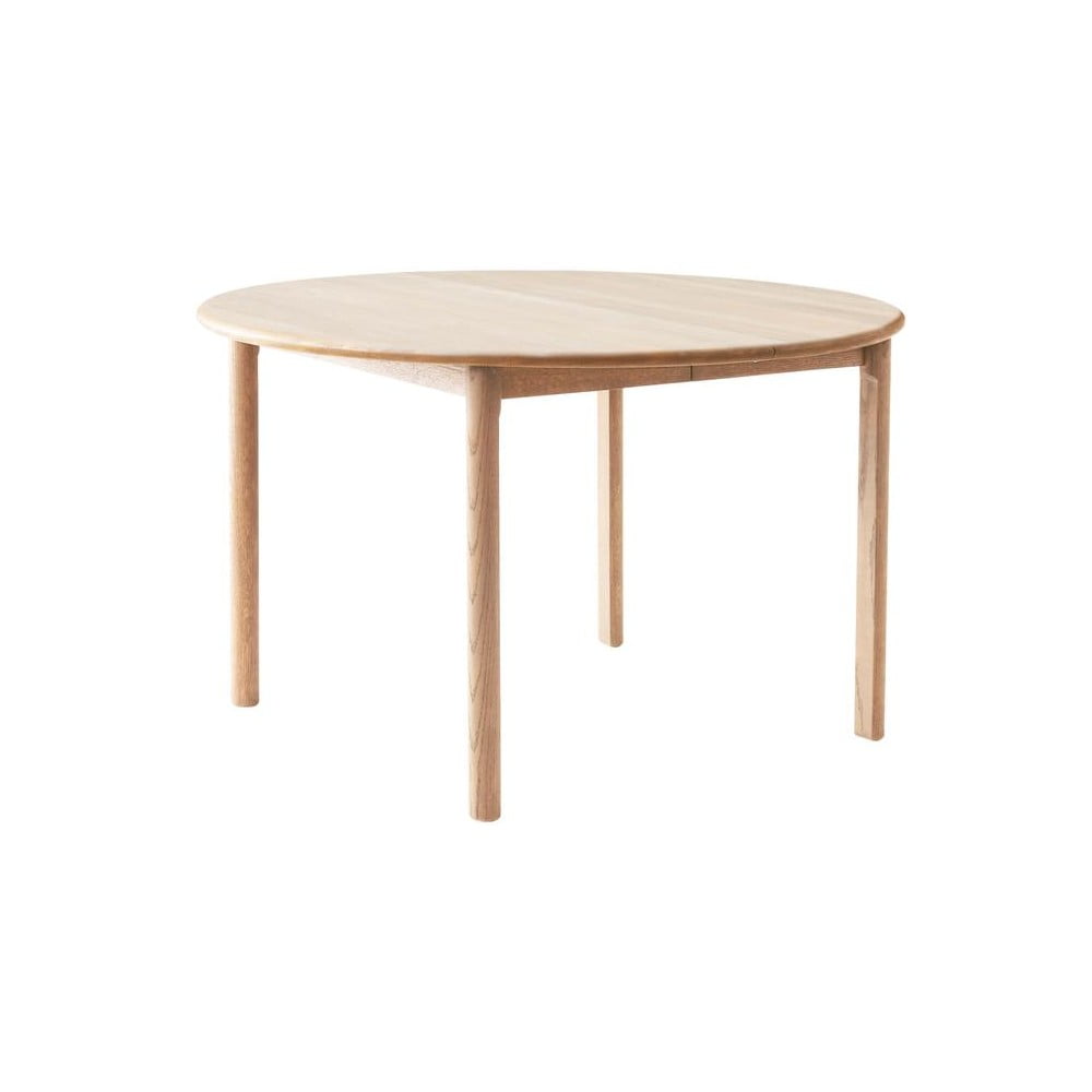 Kulatý rozkládací jídelní stůl z dubového dřeva v přírodní barvě ø 120 cm Noor – Hammel Furniture