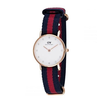 Ceas de damă daniel wellington oxford gold, ⌀ 26 mm, alb-roz auriu