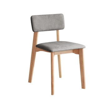 Scaun de birou cu șezut textil deep furniture max, gri deschis