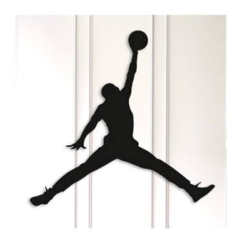 Decorațiune metalică de perete basketball, negru