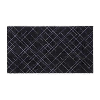 Covoraș intrare tica copenhagen lines, 67 x 120 cm, negru-gri