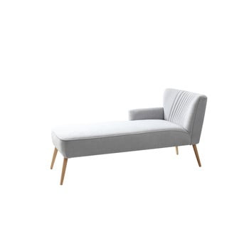 Șezlong custom form harry, colț pe partea dreaptă, gri deschis