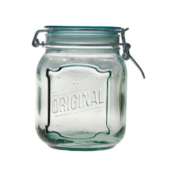 Borcan din sticlă reciclată cu închidere ermetică ego dekor original, 1,1 l