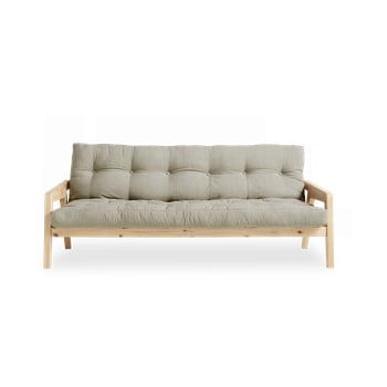 Canapea extensibilă karup design grab natural/linen, gri - bej