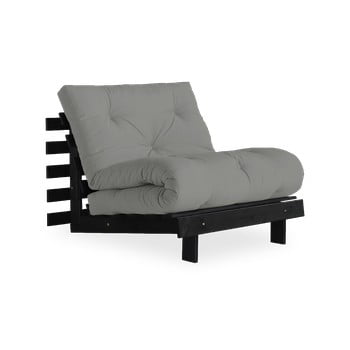 Fotoliu extensibil karup design roots black/grey, gri