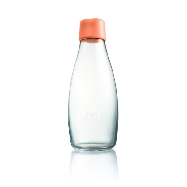 Meruňkově oranžová skleněná lahev ReTap s doživotní zárukou, 500 ml