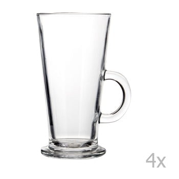 Set 4 pahare pentru latte premier housewares, 250 ml