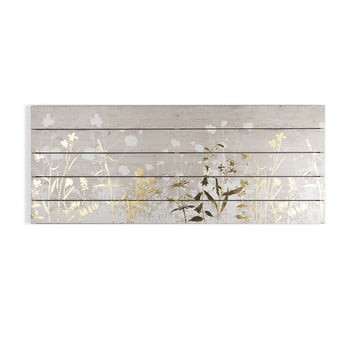 Tablou din lemn graham & brown metallix wood meadow, 100 x 40 cm