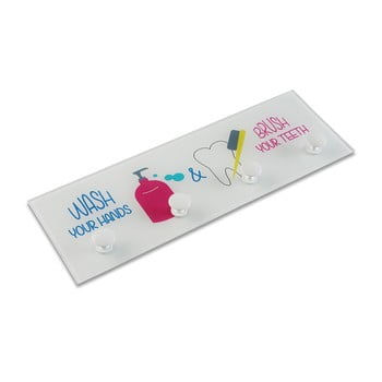 Cuier de perete versa bathroom, alb