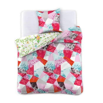 Lenjerie de pat din microfibră decoking pinky, 155 x 220 cm