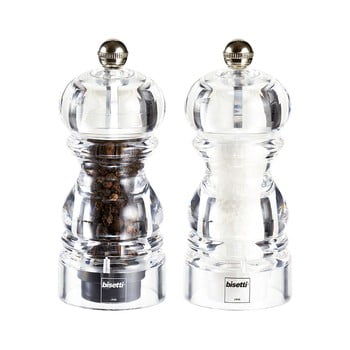 Set 2 râșnițe pentru sare și piper bisetti pepper&salt, 12 cm