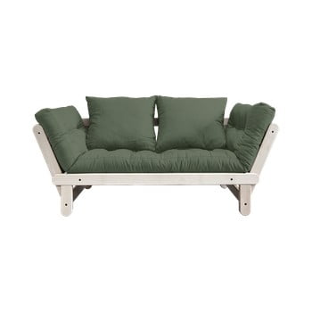 Canapea extensibilă karup design beat natural, verde