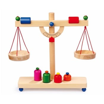 Cântar, jucărie din lemn legler beam scales