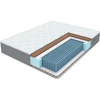 Saltea cu arcuri și două niveluri de fermitate lux duo m/f, 120 x 200 cm