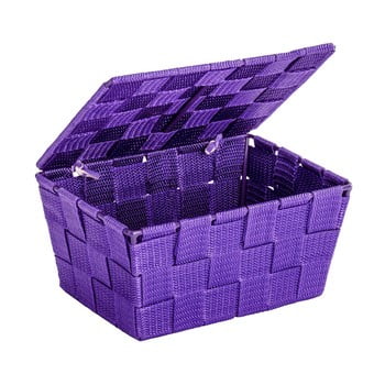 Coș cu capac wenko adria, 14 x 19 cm, violet