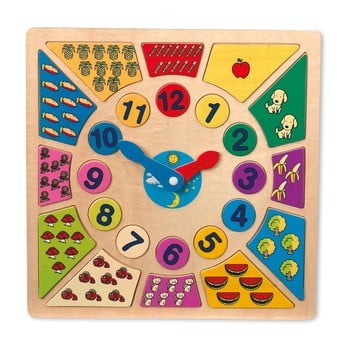 Ceas educativ din lemn legler tell the time