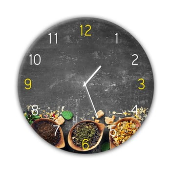 Ceas de perete styler glassclock tea, ⌀ 30 cm