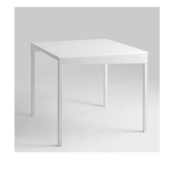 Masă auxiliară custom form obroos, 80 x 80 cm, alb