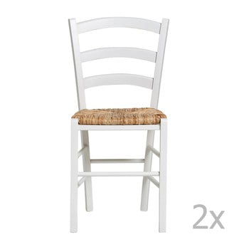 Set 2 scaune Marckeric Paloma, alb