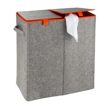 Coș de rufe wenko duo, 82 l, gri - portocaliu