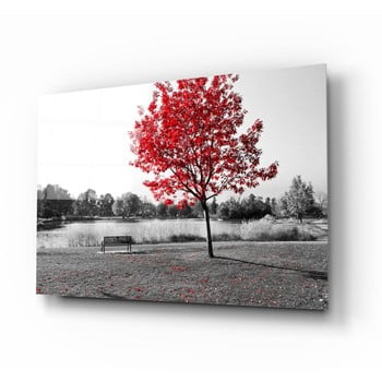 Tablou din sticlă insigne red tree