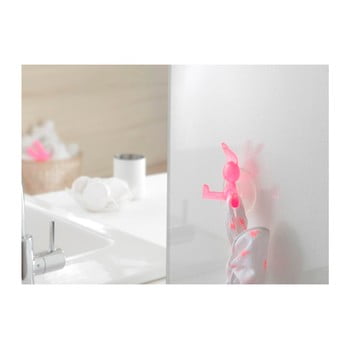 Cârlig cu ventuză compactor bunny, roz