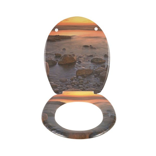 WC sedátko Wenko Stone Shore, 44,5 x 36,5 cm