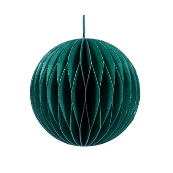 Decorațiune din hârtie pentru crăciun only natural, ø 7,5 cm, verde închis