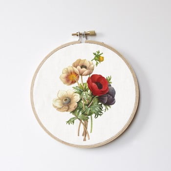 Decorațiune de perete surdic stitch hoop flowers, ⌀ 27 cm