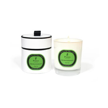 Lumânare parfumată parks candles london aromatherapy, aromă de ceai verde, 45 ore