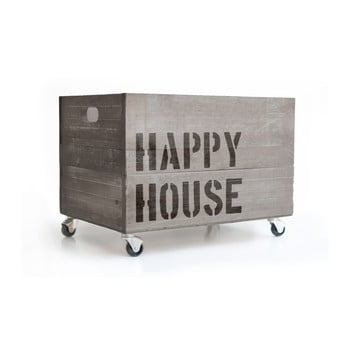 Cutie din lemn cu roți really nice things happy house