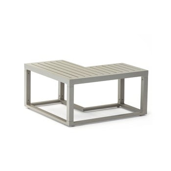 Masă auxiliară de grădină din aluminiu ezeis spring l, gri