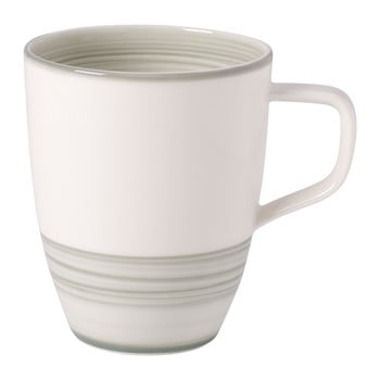 Cană din porțelan villeroy & boch artesano nature, 0,38 l, verde-alb