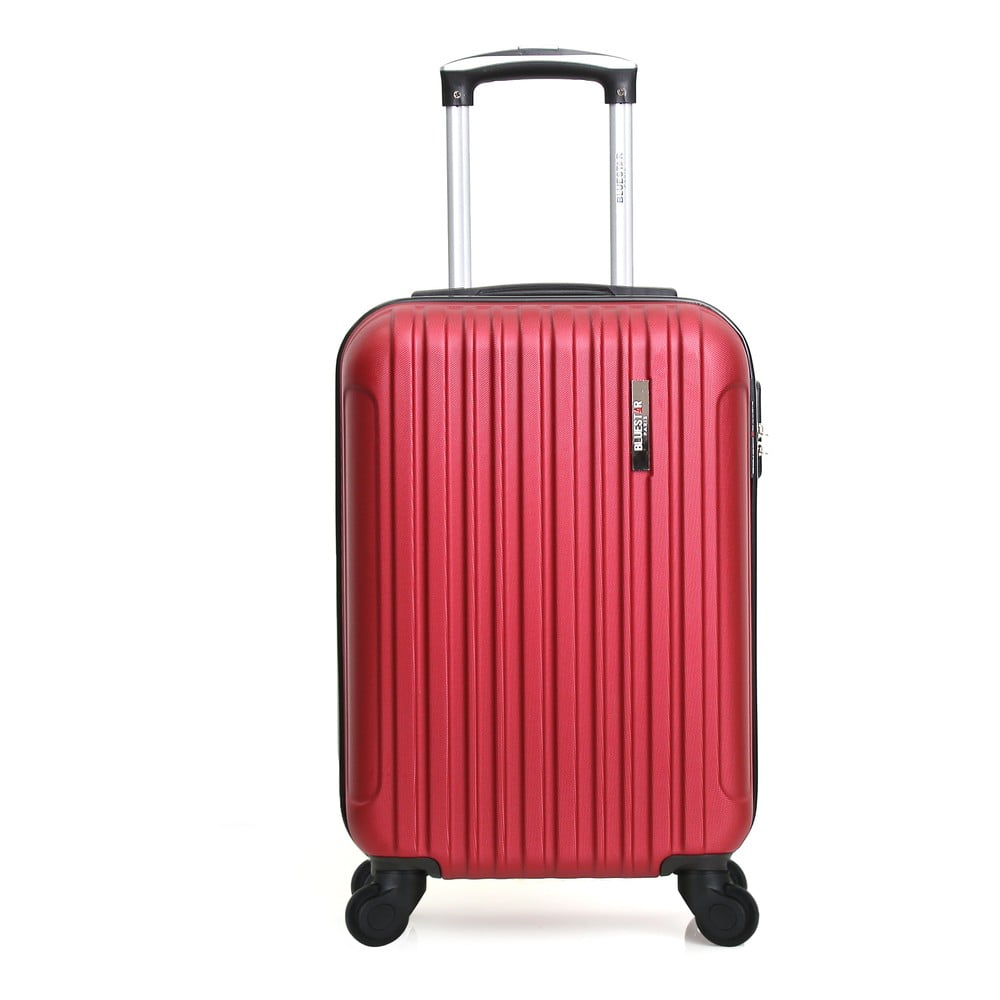 Červené skořepinové zavazadlo na 4 kolečkách Bluestar Lome, 31 l