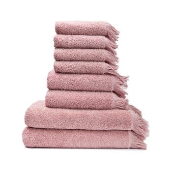 Set 8 prosoape din bumbac 100% bonami rose, roz