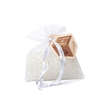 Săculeț parfumat cu aromă de săpun ego dekor organza savon marseille