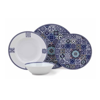 Set veselă 24 piese din porțelan kutahya maledives