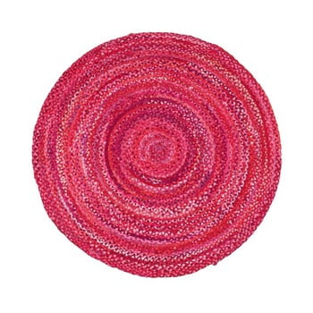 Covor din bumbac eco rugs, Ø 150 cm, roz