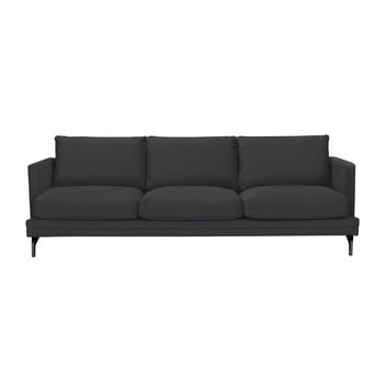 Canapea cu 3 locuri windsor & co sofas jupiter, gri închis