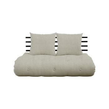 Canapea extensibilă karup design shin sano black/linen