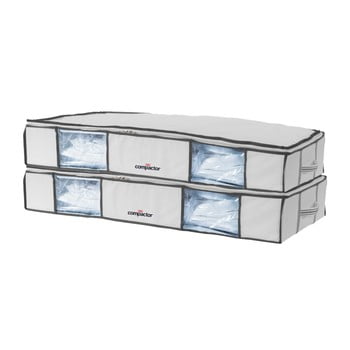 Set 2 cutii cu vid pentru depozitare sub pat compactor xlarge, 105 x 15,5 cm