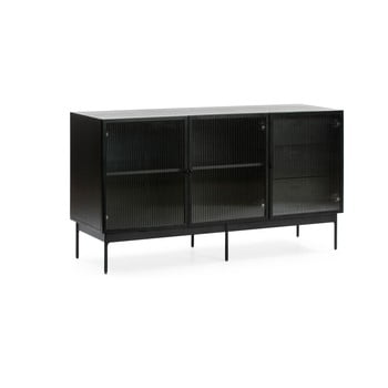 Comodă teulat blur, lățime 140 cm, negru