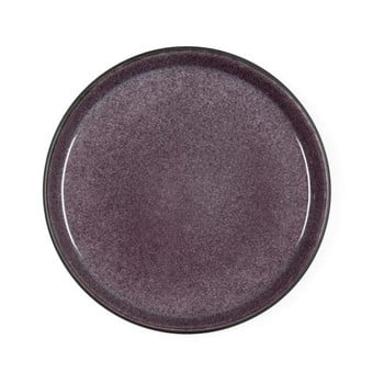 Farfurie din ceramică pentru desert bitz mensa, diametru 21 cm, violet prună