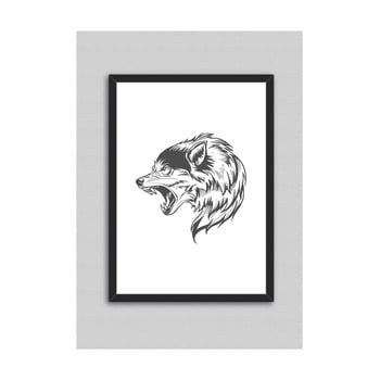 Poster cu ramă north carolina scandinavian home decors wolf