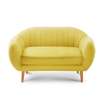 Canapea cu 2 locuri scandi by stella cadente maison comete, galben
