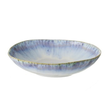 Farfurie pentru paste din gresie ceramică costa nova brisa, ⌀ 23 cm, alb-albastru